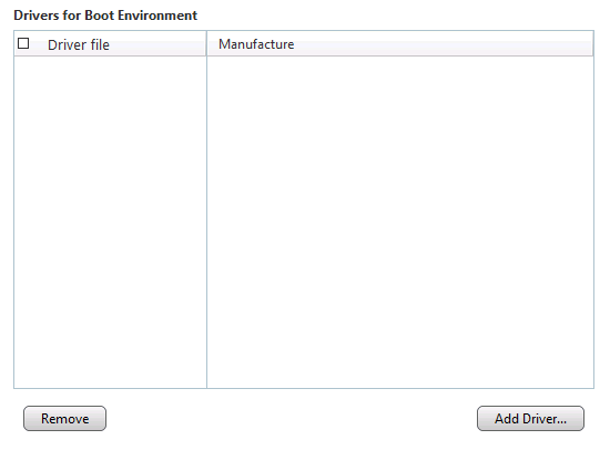 Boot Environment Setting